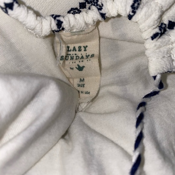 Lazy Sunday Women Racerback Stripe Tunic M Dainty Flowy Feminine Summer - Picture 6 of 6